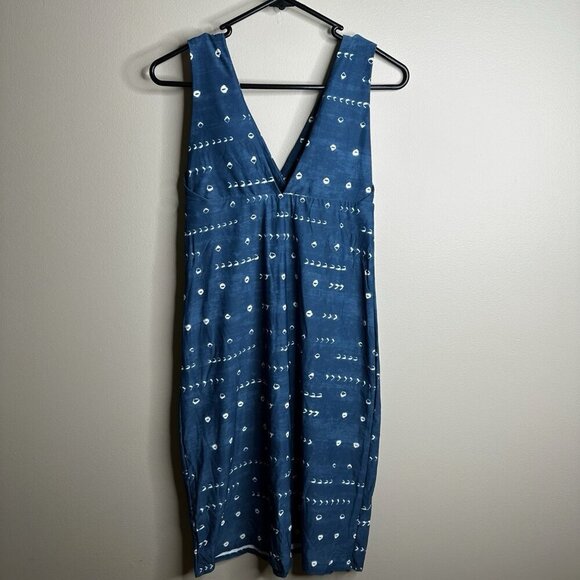 Carve Designs Womens Athletic V-Neck Swim Dress Blue Summer UPF Sun Protect Sz S - Picture 2 of 11